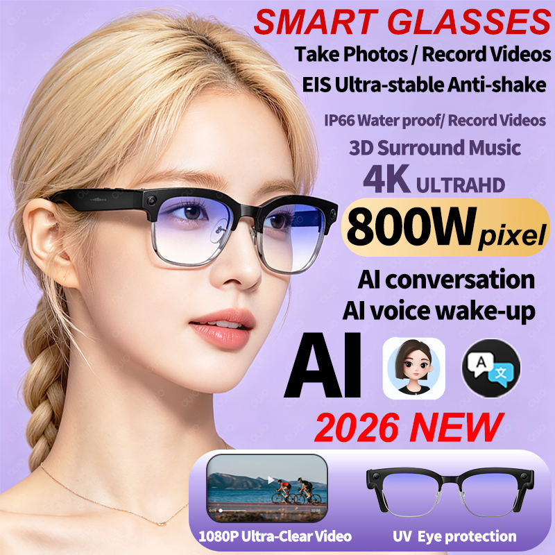 Smart Glasses Lens - 2026 New AI Smart Glasses 8MP