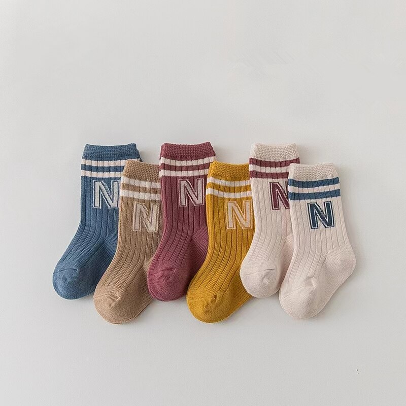 3 Pairs Baby Letter Socks Knit - Baby Sock Oximeter 评论和价格