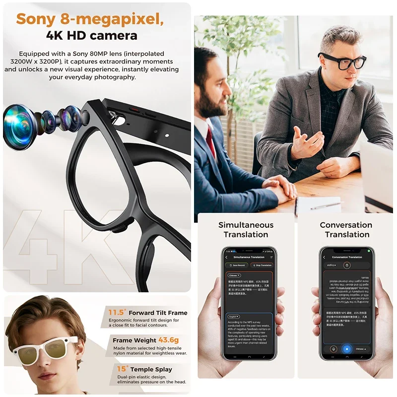 2026 4K HD AI Smart Glasses 32 - Smart Glasses Lens 评论和价格