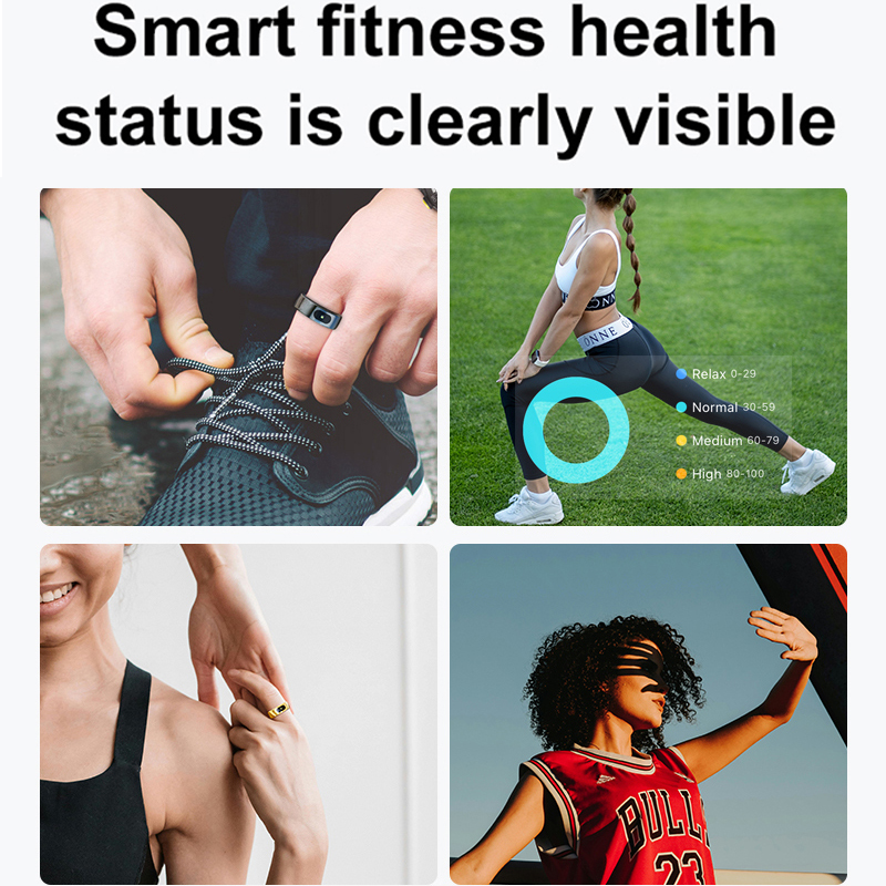 Smart Ring Men Women with Char - Temperature Ring Skin 评论和价格