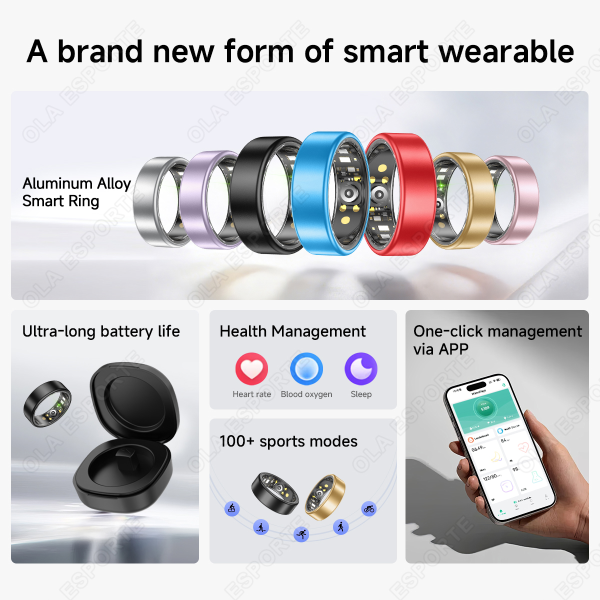 New R09 Smart Ring Men Women w - Temperature Ring Skin 评论和价格