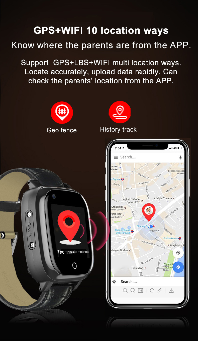 Elderly Smart Watch For Senior - Fall Detection Watch 评论和价格