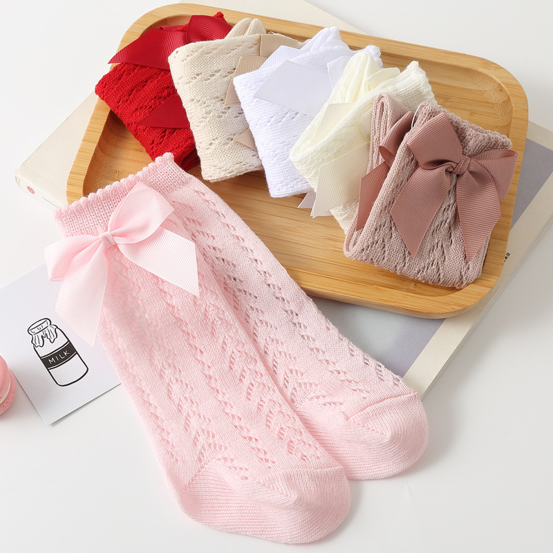 1 Pairs Summer Fashion Bow Bab - Baby Sock Oximeter 评论和价格
