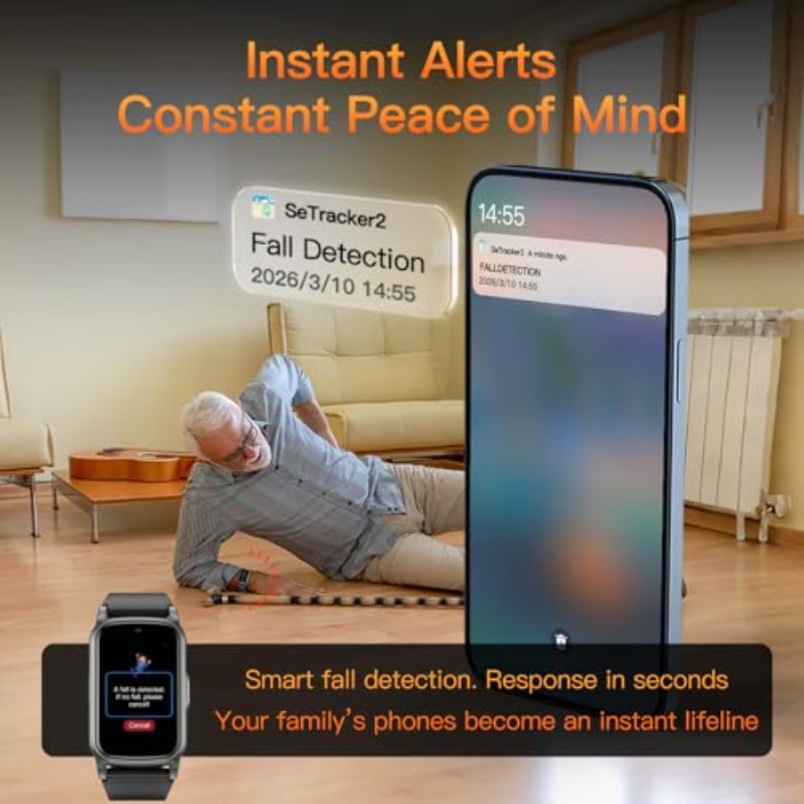 Smart Watch for Seniors with F - Fall Detection Watch 评论和价格