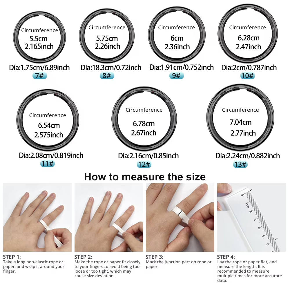 Smart Ring with Charging Case, - Temperature Ring Skin 评论和价格