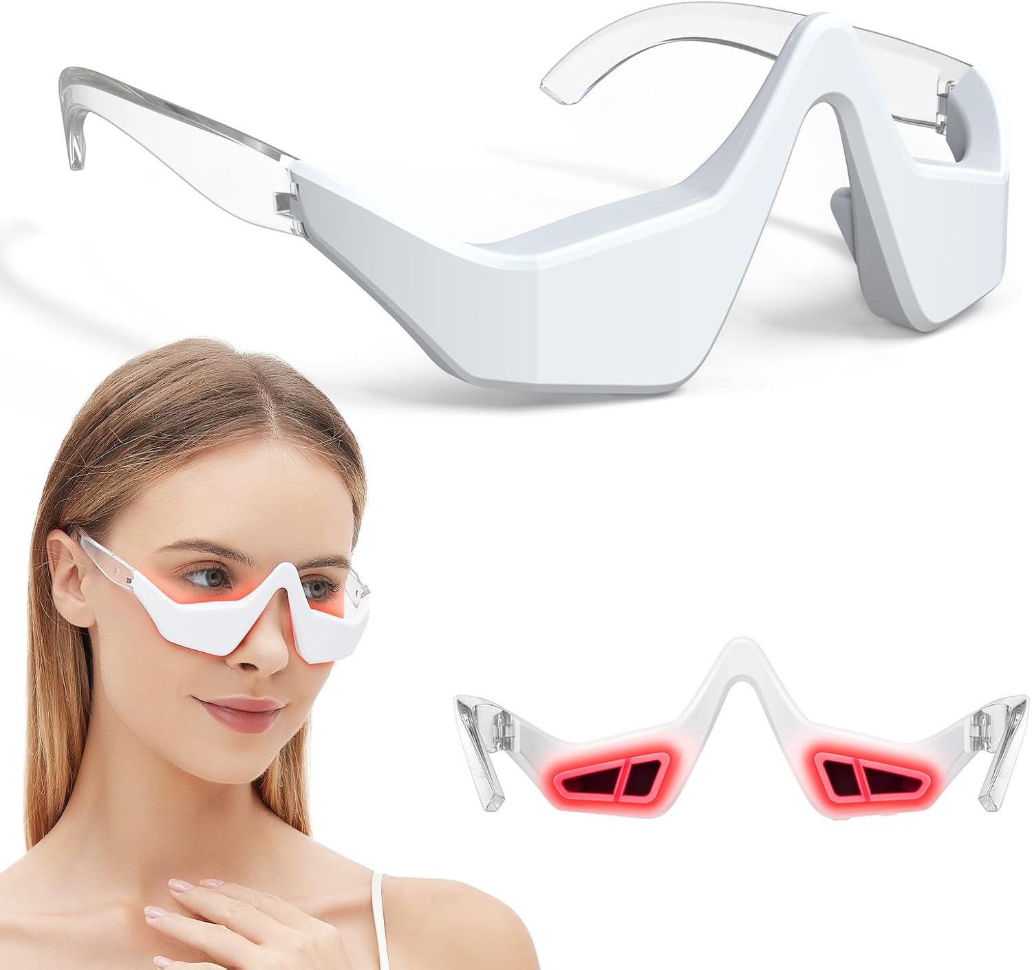 Microcurrent EMS Eye Massager  - Light Therapy Glasses 评论和价格